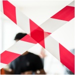 Fita de Sinalização Vermelho / Branco 200 mts 7 cm - Image 2